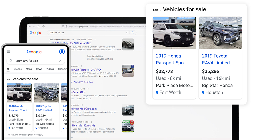 Introducing Vehicle Ads on Google
