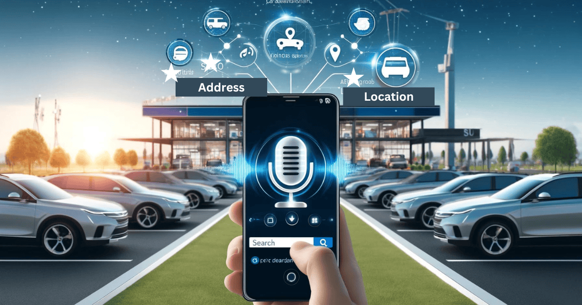 Showcasing voice search option for car dealerships